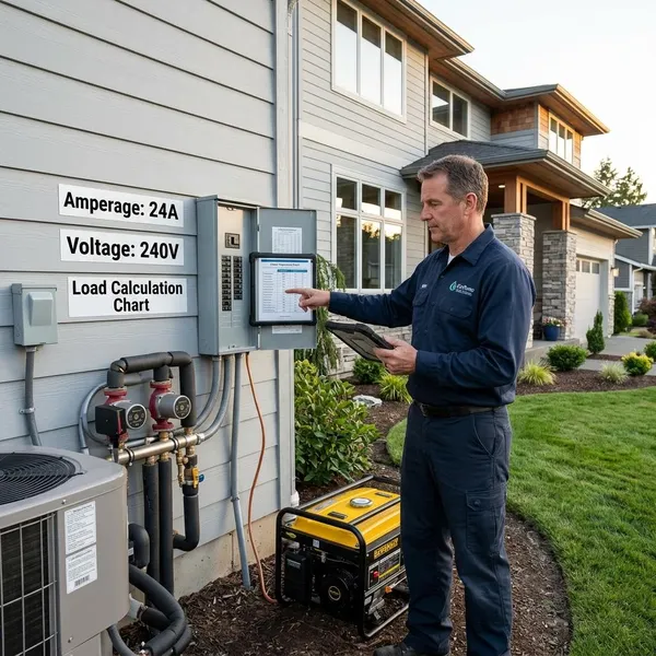 backup generator for geothermal heat pump