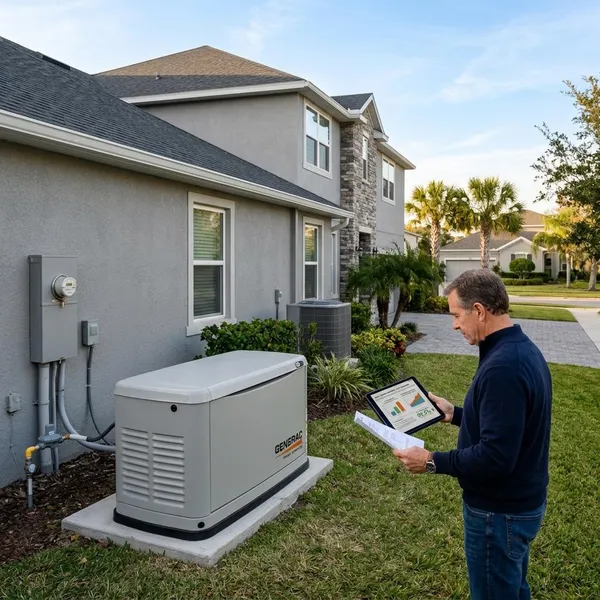 Can a backup generator run central AC in Winter Park?