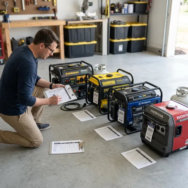 Which appliances can a propane generator run?