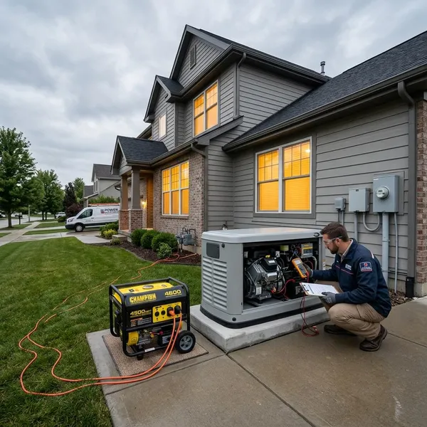can a backup generator power a house