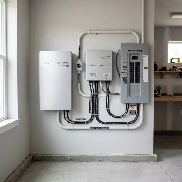 How does a solar backup system work?
