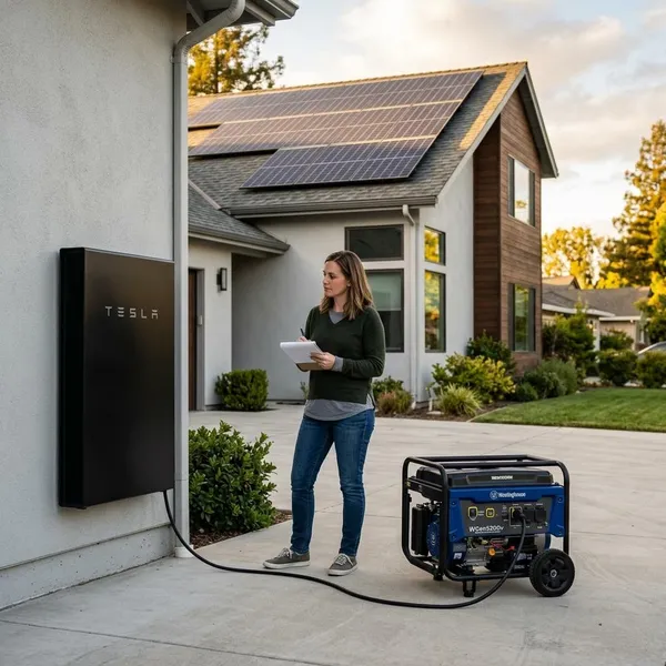 Solar Battery vs Generator for Backup Power