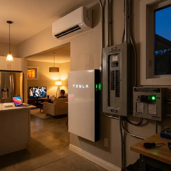 Why do you need a transfer switch for battery backup?