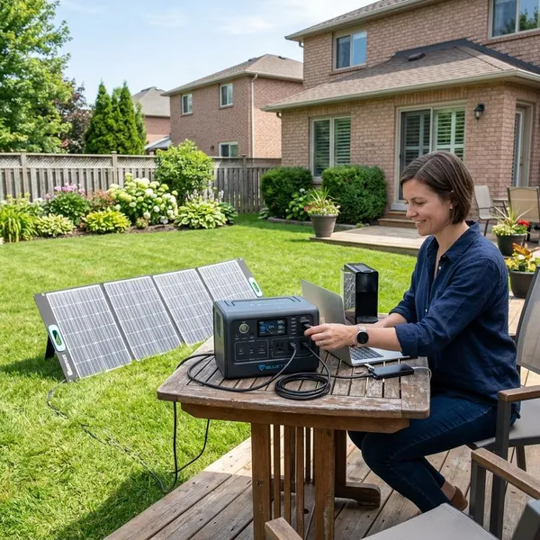 how does a solar power generator work
