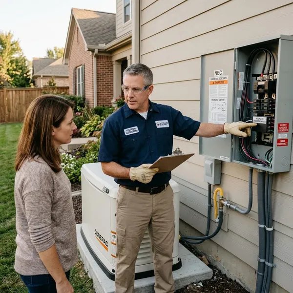 What mistakes should you avoid when connecting a generator?
