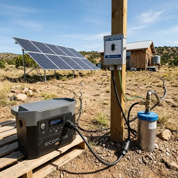 solar generator for water well pump