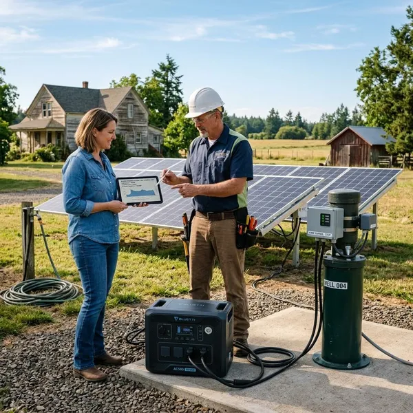 What well pumps can a solar generator run?