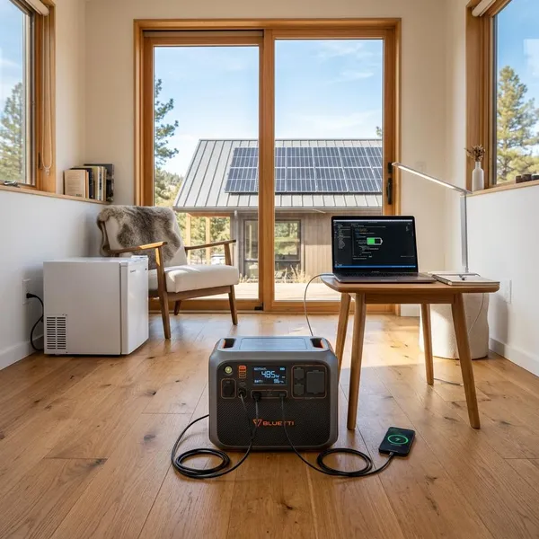 How does energy move through a solar generator?