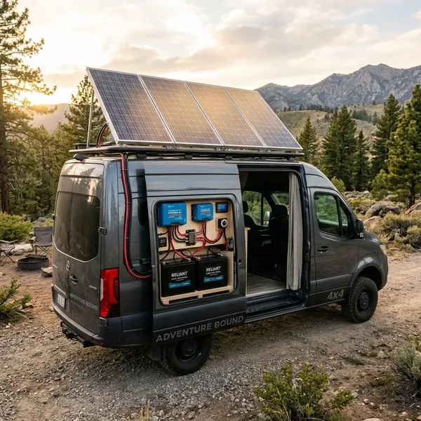 solar panel to charge camper battery
