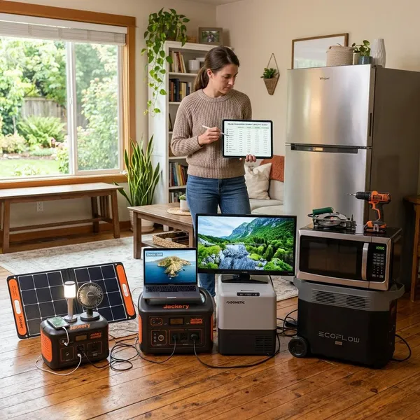How do you calculate what a solar generator can power?