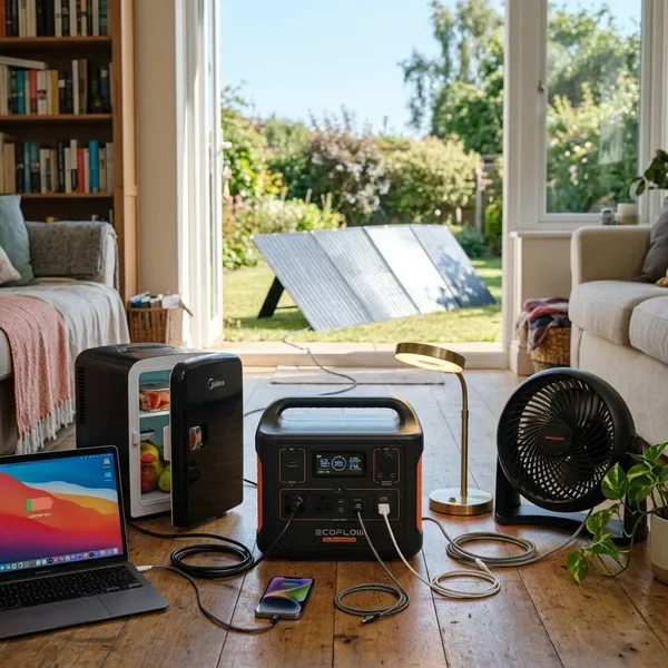 What are the main parts of a solar generator?
